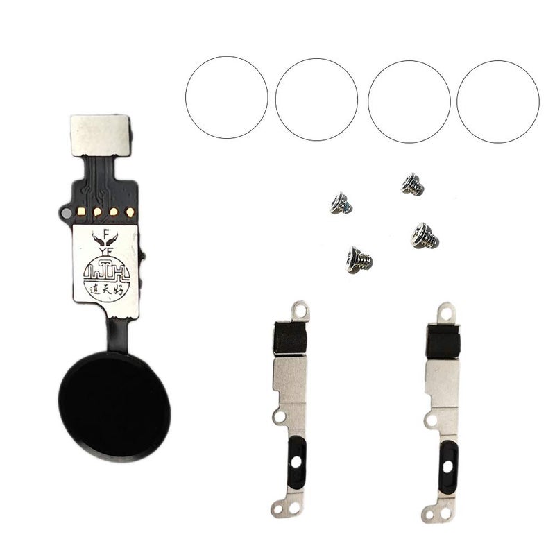 MEEFIX Home Button Key Fingerprint Repair Return Fixed Kits Set Replacement for iPhone 7/7 Plus and iPhone 8/8 Plus (Black) - Image 1